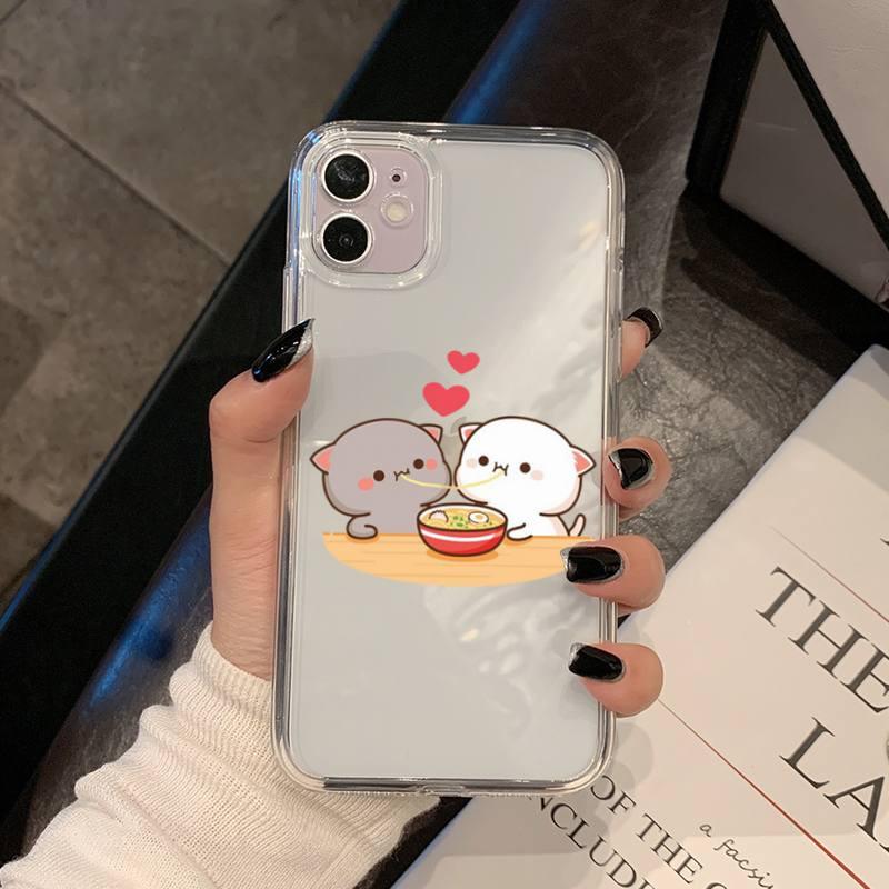 Cat Phone Case For Iphone 11 12 13 Mini Pro Xs Max 8 7 6 6s Plus X 5s Se 2020 Xr Case Polycarbonate Printed Colorful Design Silicone Phone Case