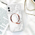 White A-Z Marble Texture Phone Cover For Iphone 12 Mini Soft Silicone Back Case Solid Name Phone Case Luxury Screen Camera Protection Shockproof Soft Cover