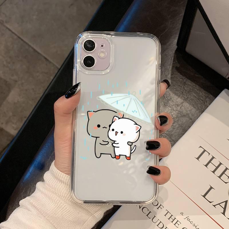 Cat Phone Case For Iphone 11 12 13 Mini Pro Xs Max 8 7 6 6s Plus X 5s Se 2020 Xr Case Polycarbonate Printed Colorful Design Silicone Phone Case