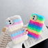 Fashion Lady Gift Case for iPhone 14 13 12 XS Max XR X 11 Pro Max SE Furry fluffy Warm Cover for iPhone 6 7 8 Plus Phone Case Fashion Fluffy Fur Protective Back Cover