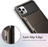 Blue Men Card Holder Hidden Pocket Phone Case Dual Layer Bumper Armor Protective Cover For iPhone 14 13 Pro Max 13 Mini 13 Pro Card Slots Wallet Case Cover Slide Armor Wallet Card Slots Holder for iPhone 13