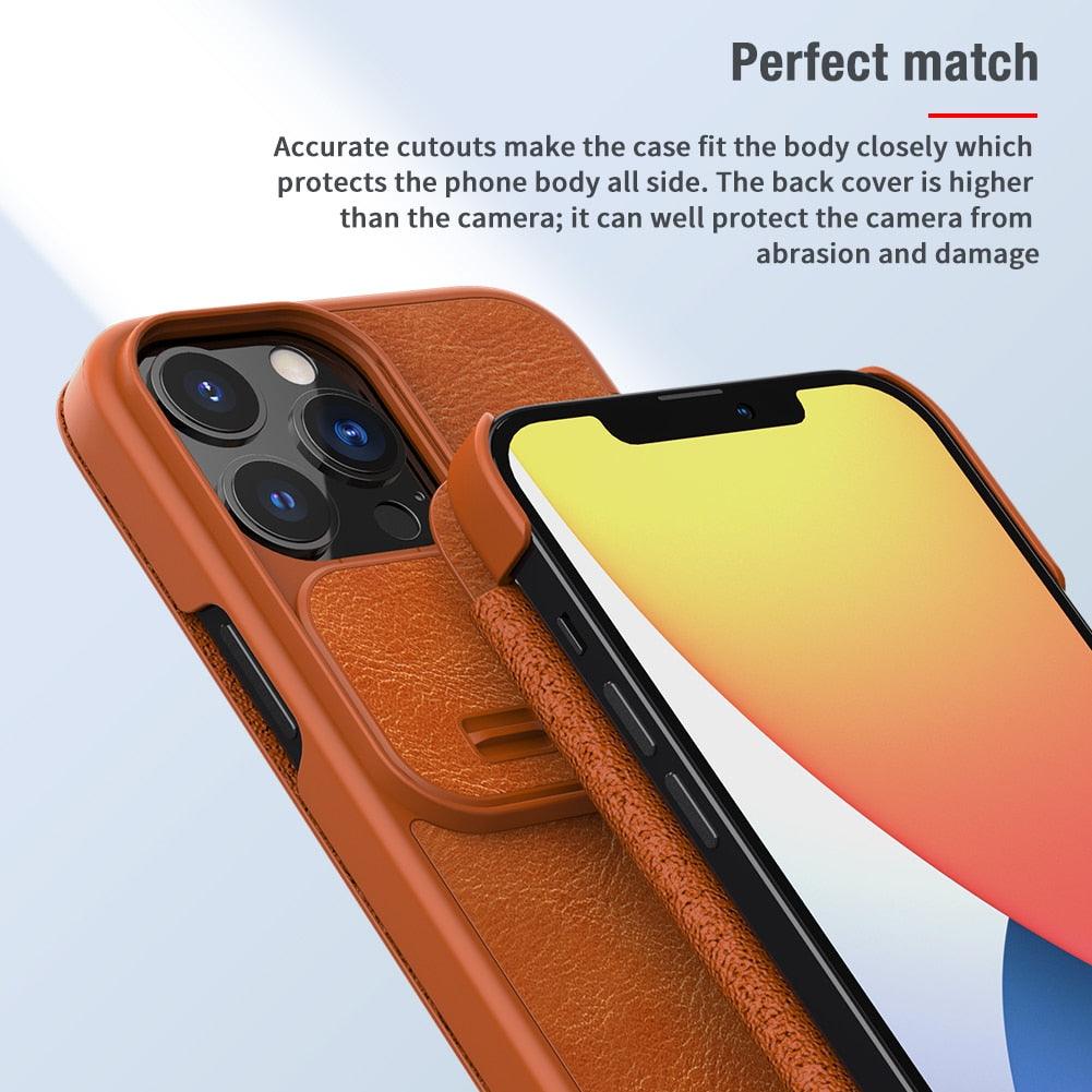 Super Hard Back Soft Shock Absorb Cover for iPhone 13 Pro Max Case Slide Camera Business Black Elegant Back Cover for iPhone 13 Mini 13 Pro Max Case