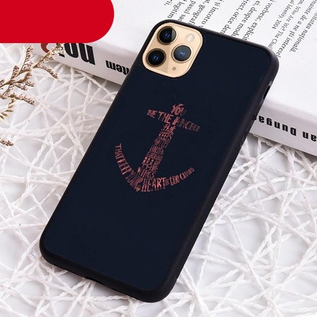 Blue Boat Anchor Printing Drawing Protection Phone Case For Iphone 14 Se 6 7 8 Plus Xr Xs 11 12 13 Pro Max Galaxy S21 22 Silicone Case Toy Story Protective Cover For Iphone