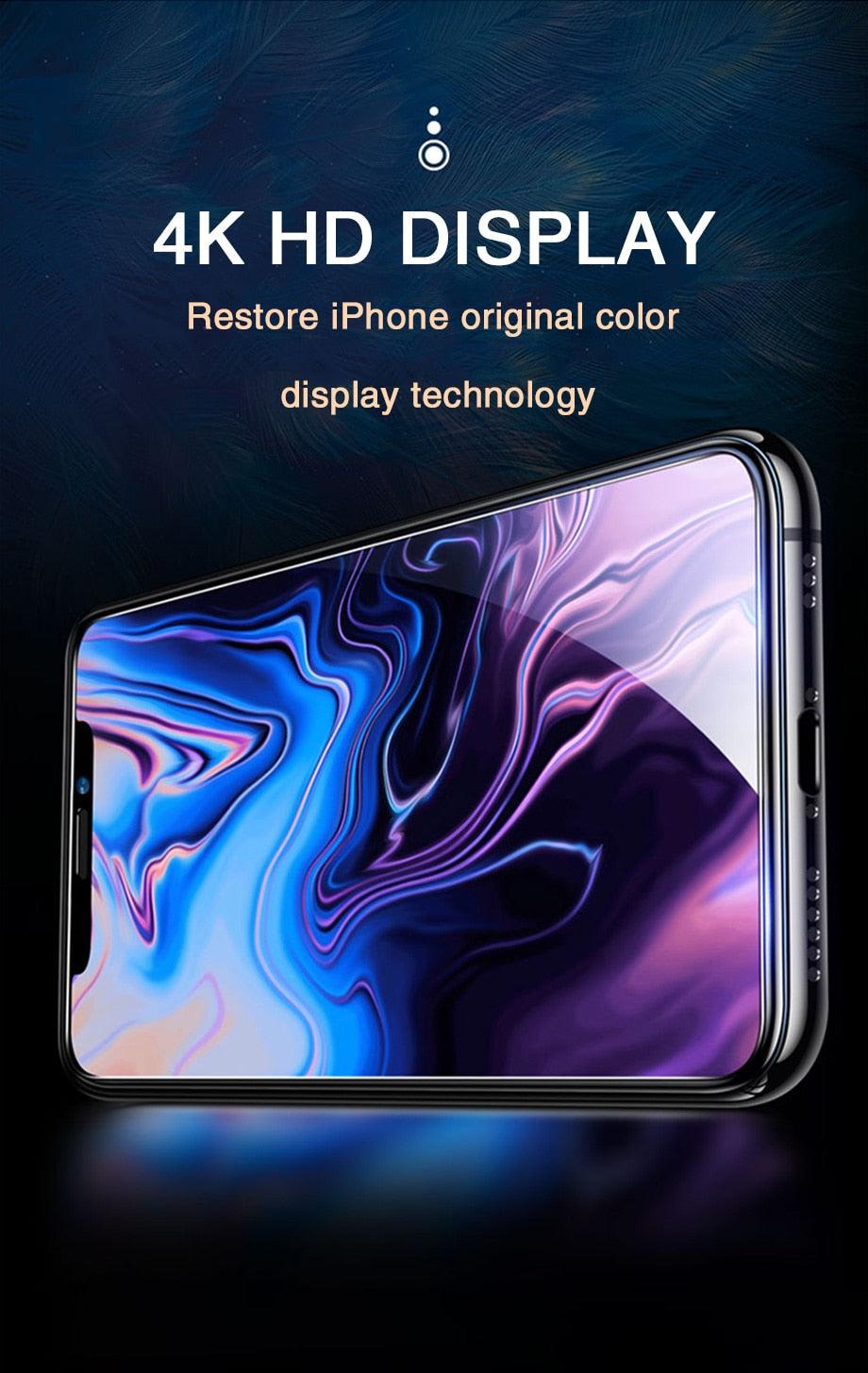 30d Full Cover Tempered Glass On For Iphone 11 12 13 14 Pro Max Screen Protector Protective Glass On Iphone 11 X Xr Xs Max Glass Full Coverage No Lifted Edges For Iphone