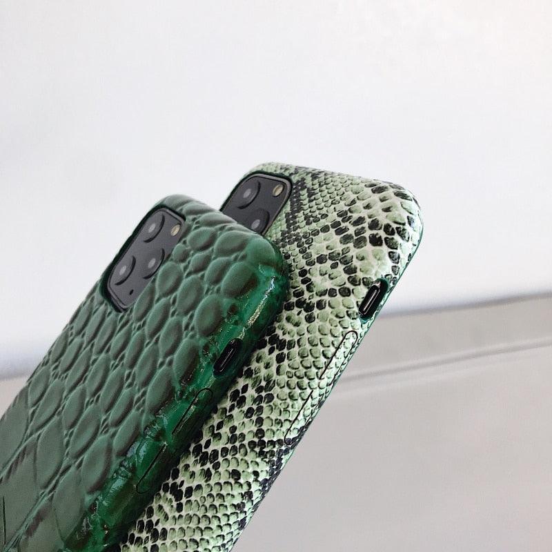 Multicolored Crocodile Texture Soft Silicone Phone Case For iphone 14 Mini 13 Pro Snake Skin Pu Leather Cover Mobile Phone Case Snake Skin Print Pattern Thin Leather Back Cover Protective Case For iPhone