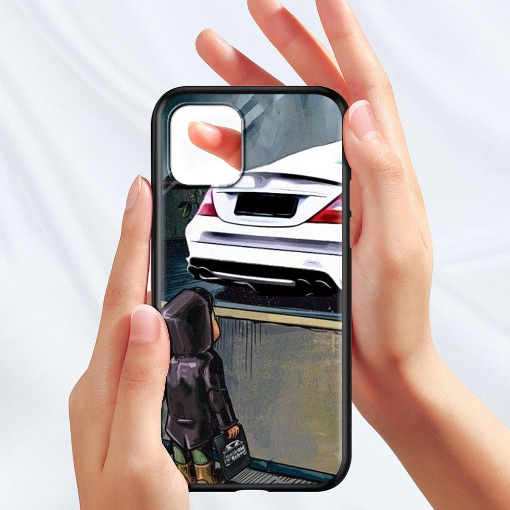 Best Phone Case For Iphone 14 11 13 12 Pro Max Mini X Xs Xr 6 6s 7 8 Plus Boy Sport Car Protective Flexible Soft Tpu Clear Phone Case