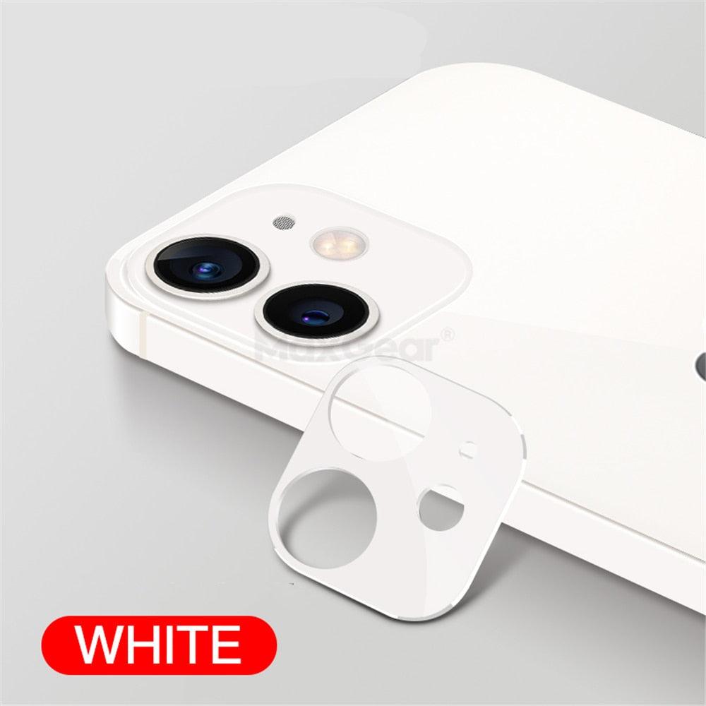 Camera Lens Tempered Glass For iPhone 12 11 Pro Max 12 Mini Full Cover Camera Ring Protector Sticker On iPhone12 Anti Scratch Camera Lens Protector 9H HD Camera Tempered Glass