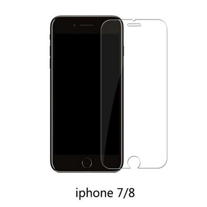 3PCS Transparent Protective Glass For iPhone 13 12 11 X XS Max Mini XR Tempered Glass For iPhone 7 8 6 Plus SE Screen Protector Scratch Resistant Screen Guard  9H Hardness Screen Protector