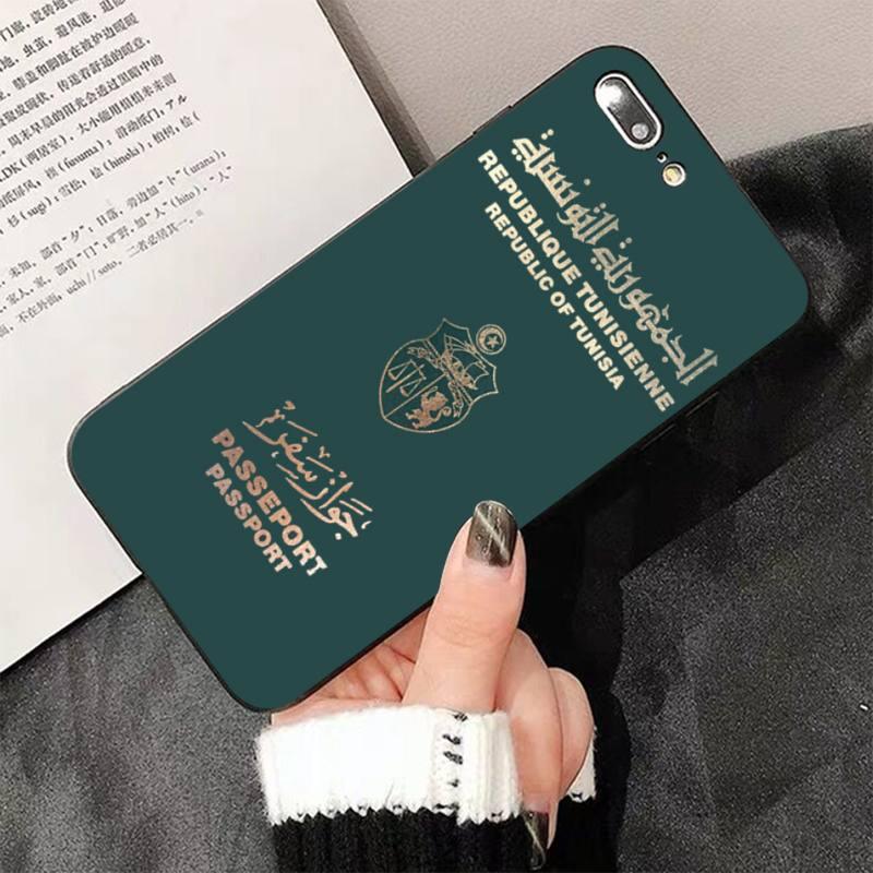 Fashion Passport Phone Case For Iphone 13 8 7 6 6s Plus X 5s Se 2020 Xr 11 12 Pro Xs Max Soft Cover Silicone Bumper Case