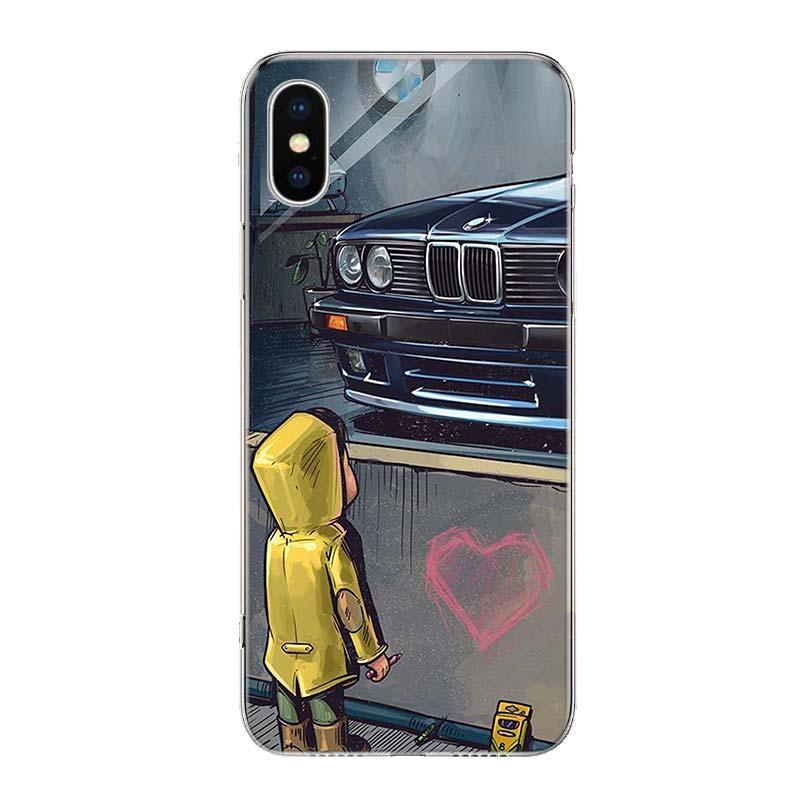 Boy See Sports Car Drift Phone Case For Iphone 14 11 12 13 Pro Max Xr X Xs Mini 8 7 Plus 6 6s Se 5s Soft Silicone Gel Cover For Iphone