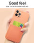 Simple Wallet Case For iphone Silicone Case For iphone 13 12 11 Pro Max Mini With Card Holder Cover Classic Silicone Full Protection Anti-Scratch Shockproof Case