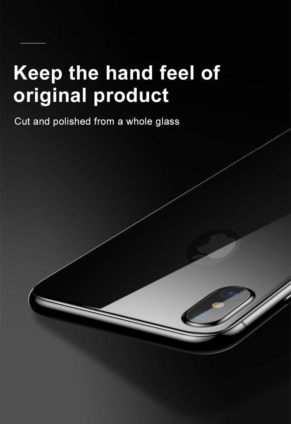 9D Protective Back Tempered Glass For iPhone 13 12 11 Pro MAX 7 8 Plus Full Cover Screen Protector Film For iPhone XS MAX XR Ultra Thin All -Coverage Full Glass Back Tempered Glass Screen Protector Film for iPhone