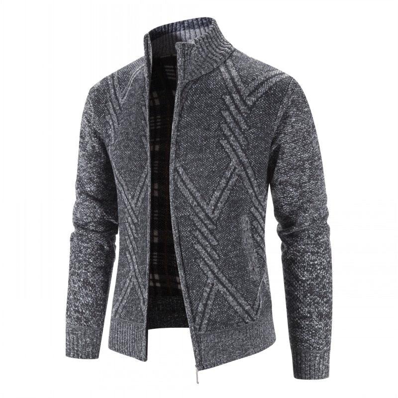 New Autumn Winter Jacket Men Warm Casual Slim Fit Fleece Jacket Elegant Jackets For Men Warm Soft Sweater Solid Jackets Casual Business Men Clothing Lightweight Hooded Jackets