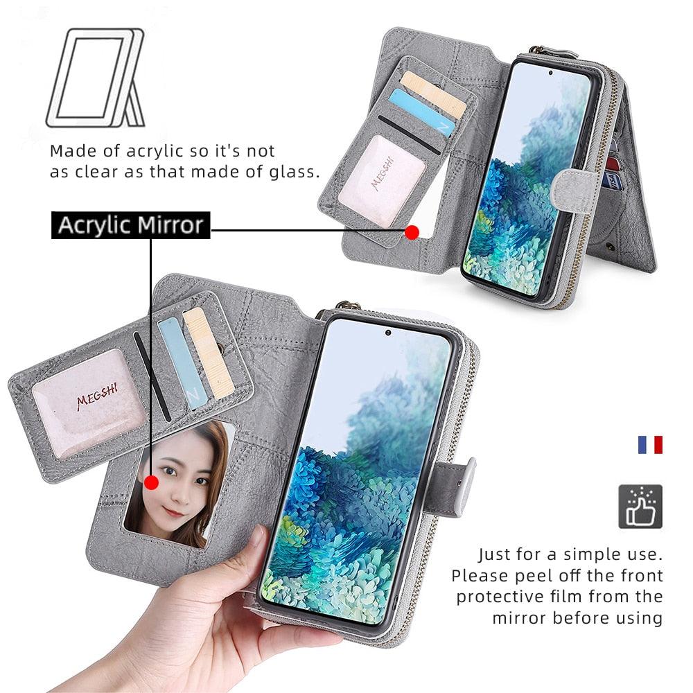 Wallet Leather Phone Case For XiaoMi 10 10Pro 11T Lite 12 12Pro 5G RedMi 8 9 Note8 Note9 Note10 Note11 Poco X3 X4 Pro NFC PU Leather Phone Case Cover With Card Holder