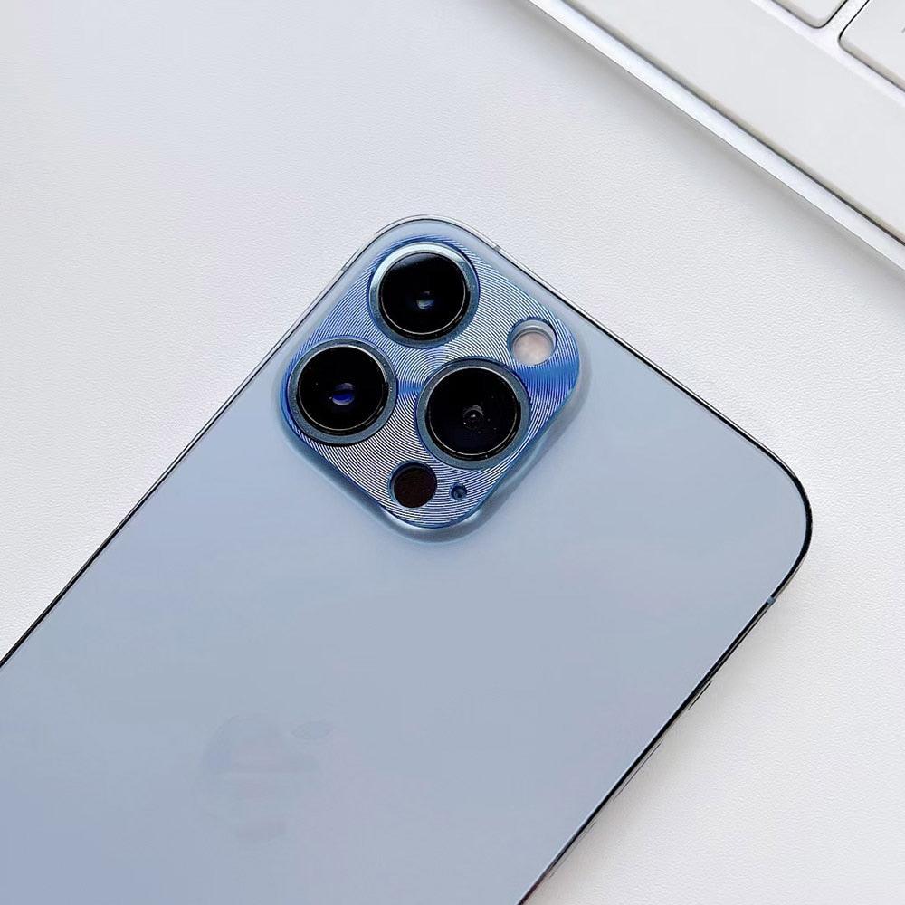 CD Texture Metal Camera Lens Frame For Iphone 14 Plus 13 Pro Max 12 Pro Max 11 Pro Max 12 Pro Camera Lens Screen Protector Camera Lens Protector Ring Cover Anti-Fall Not easy to fall 360 Degree Protection