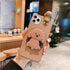 3D Cute Cartoon Dog Mirror Stand Phone Case For Iphone 13 Pro Max 12 11 Xr X Xs Max 5 6 7plus 8 Plus With Lanyard Cover Soft Durable Silicone Drop Protection Cover For Iphone