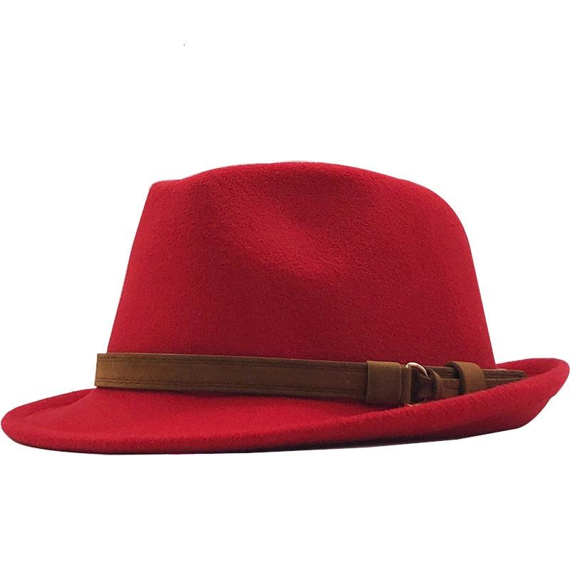 New Casual Women Men Fedora Hat For Winter Autumn Women's  Vintage Hat With Belt Buckle For Men Home Party Daily Clothing Accessories Elegant Men Hat