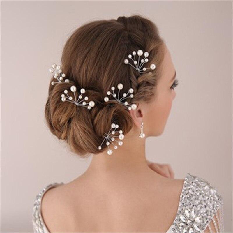 Bride Wedding Hair Accessories Pearl Floral Crown Bride  Hairband Floral Hair Leaf Vine Pearl Headpiece Hair Ornament Crown Daisy Headband Women's Flower Headband With Ribbon Crown Floral Headband Hair Accessory