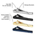 New Tie Clips Men's Metal Necktie Bar Simple Metal Tie Clips Bar Clips for Men Skinny Tie Bar Clasp Best Gift Business Wedding Daily Dress Suit Accessories Shirts Tie Clip CeremonyTie Clip Man Accessories