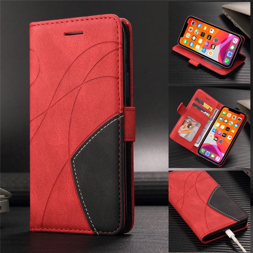 Blue PU Leather Wallet Flip Phone Case Cover For iPhone 13 Pro Max Case Leather Flip Cover iPhone 13 Pro Phone Case For  iPhone 12 Mini 14 11 8 7 6 6s Plus 5 5s Case