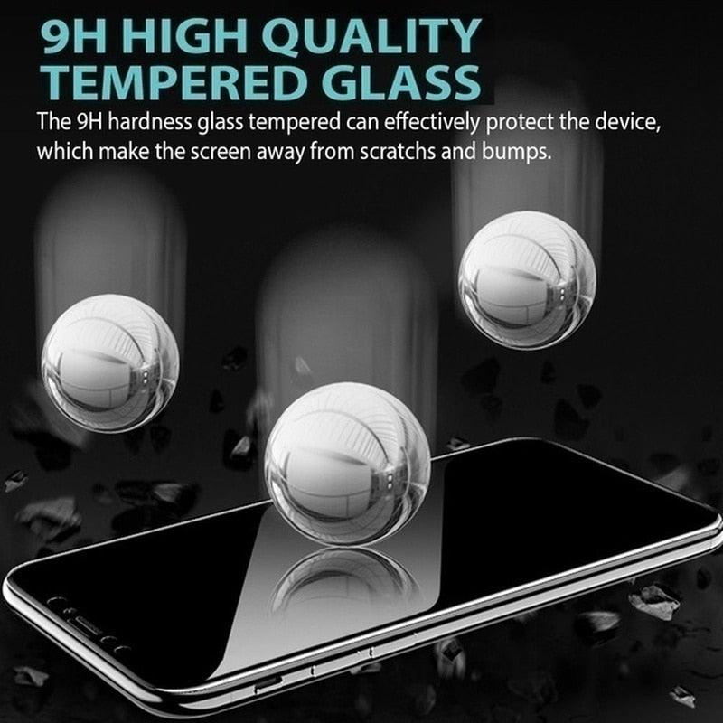 3PCS Anti-spy Protective Tempered Glass for IPhone 11 12 13 14 Pro Max 12 Mini X XS XR 6 6S 7 8 Plus Privacy Screen Protectors Anti-Spy HD Tempered Glass Shatterproof Shockproof Screen Protector