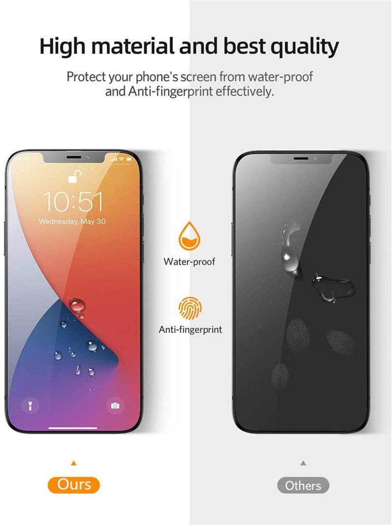 3Pcs Privacy Tempered Glass For iPhone 14 13 12 11 Pro XS Max XR Anti-Spy Screen protectors For iPhone 7 8 Plus SE2020 Glass Privacy Screen Protector Anti-Spy Tempered Glass Film Anti-Scratch 9H HD Screen Protector for iPhone