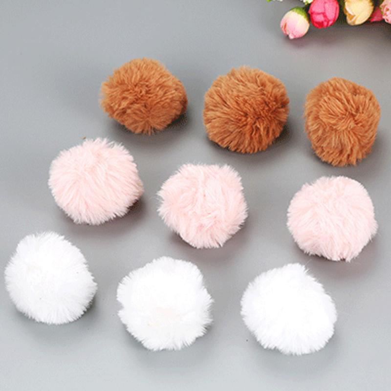 Cat Toys Cute Funny Stretch Plush Ball Cat Training Educational Toy Color Grinding Claw Filled Cotton Rabbit Fur Ball Cat Toys Soft Plush Scratching Balls Interactive Toys for Indoor Cats Kitten