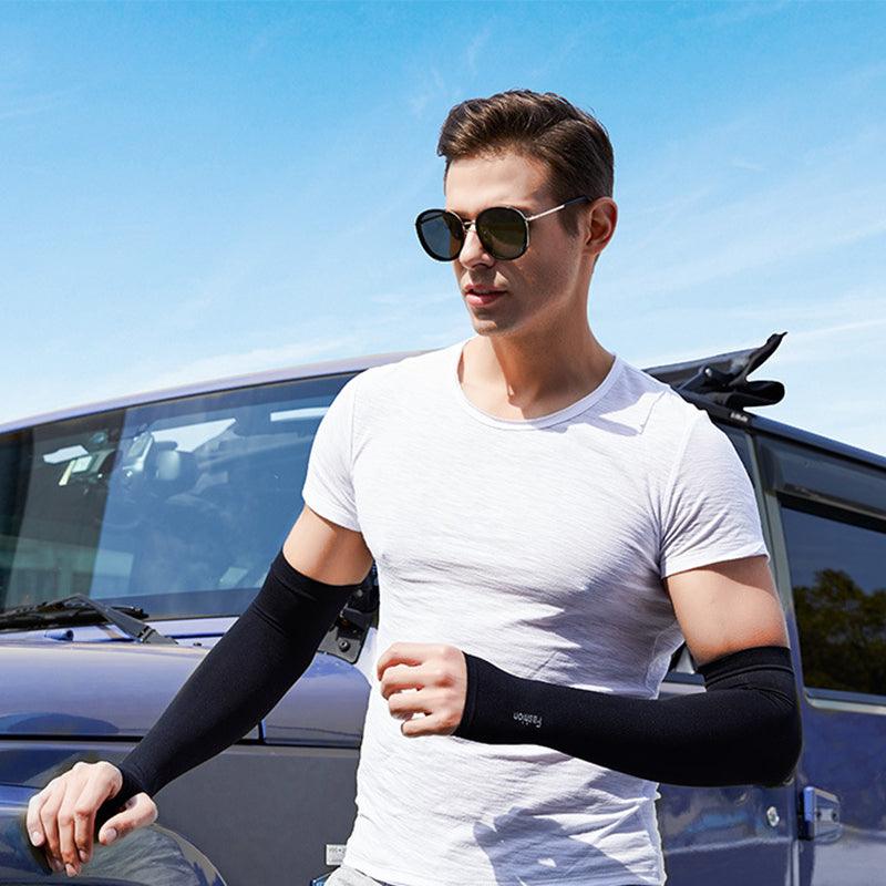 Outdoors Arm Sleeves Bicycle Sleeves Sun Protection Arm Cooling Sleeve Warmers UV Protection Sleeves Multi-functional High-elastic Outdoor Sports Sleeves Summer Sun Protection Running Cycling Sleeves Sunscreen Arm Warmer Sun Arm Cover