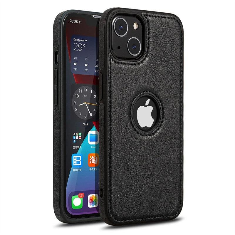 Ultra Thin Slim Leather Phone Case For iPhone 13 Pro Max 12 Pro Max 14 Shockproof Bumper Soft Business Back Cover Back Cover Case Shockproof Camera and Screen Protection PU Leather Case for iPhone