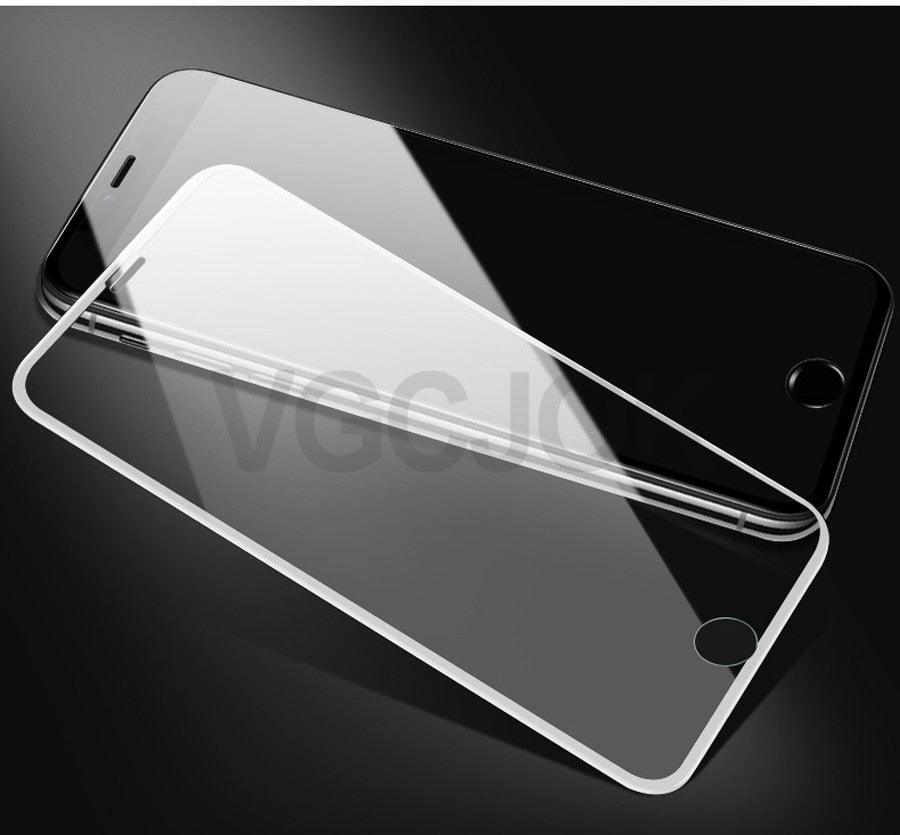 100D Curved Edge Full Cover Tempered Glass On The For iPhone 7 8 Plus Screen Protective Glass For iPhone 7 8 6 6S Plus Film Shock Absorbent Heavy Duty Protective Screen Glass