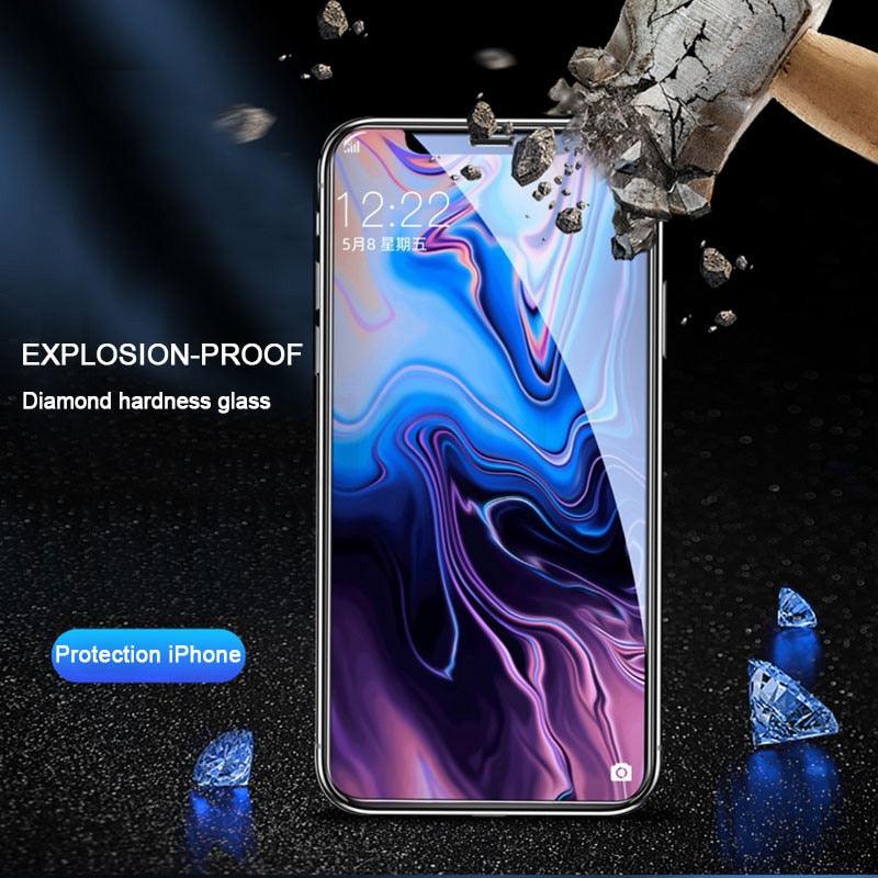 30d Full Cover Tempered Glass On For Iphone 11 12 13 14 Pro Max Screen Protector Protective Glass On Iphone 11 X Xr Xs Max Glass Full Coverage No Lifted Edges For Iphone