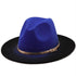 Winter Autumn Polyester Men And Women Big Fedora Hat Jazz Top Hat Autumn and Winter Solid Color Comfortable Hat Wedding Hat Fedoras Jazz Hat Outdoor 2 Mixed Colors Hats