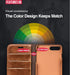 Brown Genuine Leather Flip Case For iPhone Luxury Wallet Card Cover For iPhone 14 13 Leather iPhone Case Kickstand Card Holder Flip Leather Wallet Phone Case