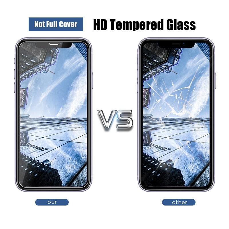 3PCS Tempered Glass for iphone 14 12 13 11 pro max XS XR Screen Protector for iPhone 11 12 13 mini SE 14 7 8 6 6s plus glass Full Coverage Matte Tempered Glass Screen Protector For iPhone