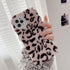 Fashion Fluffy Plush Leopard Camera Protection Phone Case For iphone 13 11 12 Pro MAX X XS XR Winter Warm Girl  Soft and Comfortable Case Unique Design Soft Cover