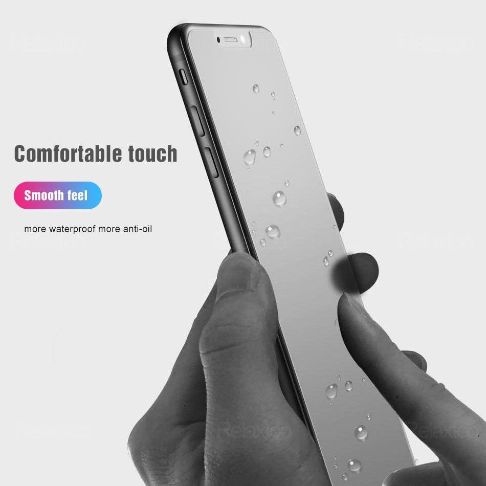 2 Pcs/lot Matte Tempered Glass On For Iphone 14 13 12 Mini 11 Pro X Xs Max Xr 8 7 6 Plus Protective Protector Glass Film Anti-spy Tempered Glass Film Anti-scratch Case-friendly Screen Protector For Iphone