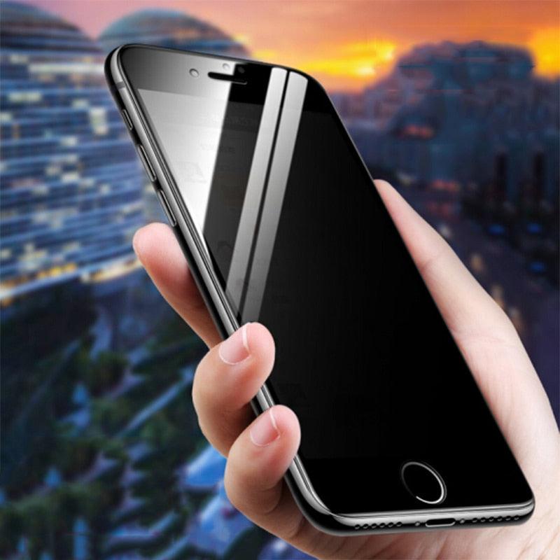 Anti-spy Screen Protector For iPhone 14 13 12 11 XS MAX XR Full Cover Private Glass For iPhone 7 8 PLUS Protective Film Anti Spy Full Coverage Case Friendly Tempered Glass Screen Protector for iPhone