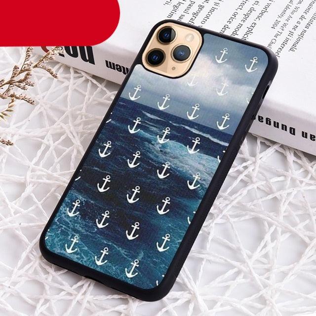 Blue Boat Anchor Printing Drawing Protection Phone Case For Iphone 14 Se 6 7 8 Plus Xr Xs 11 12 13 Pro Max Galaxy S21 22 Silicone Case Toy Story Protective Cover For Iphone