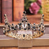 Crystal Rhinestone Round Crown Tiara Hair Jewelry Wedding Hair Accessories Bridal Hair Jewelry Queen Party Crown And Tiaras Gift Gold Crowns For Women Crowns And Tiaras Hair Accessories For Wedding Prom Bridal Party