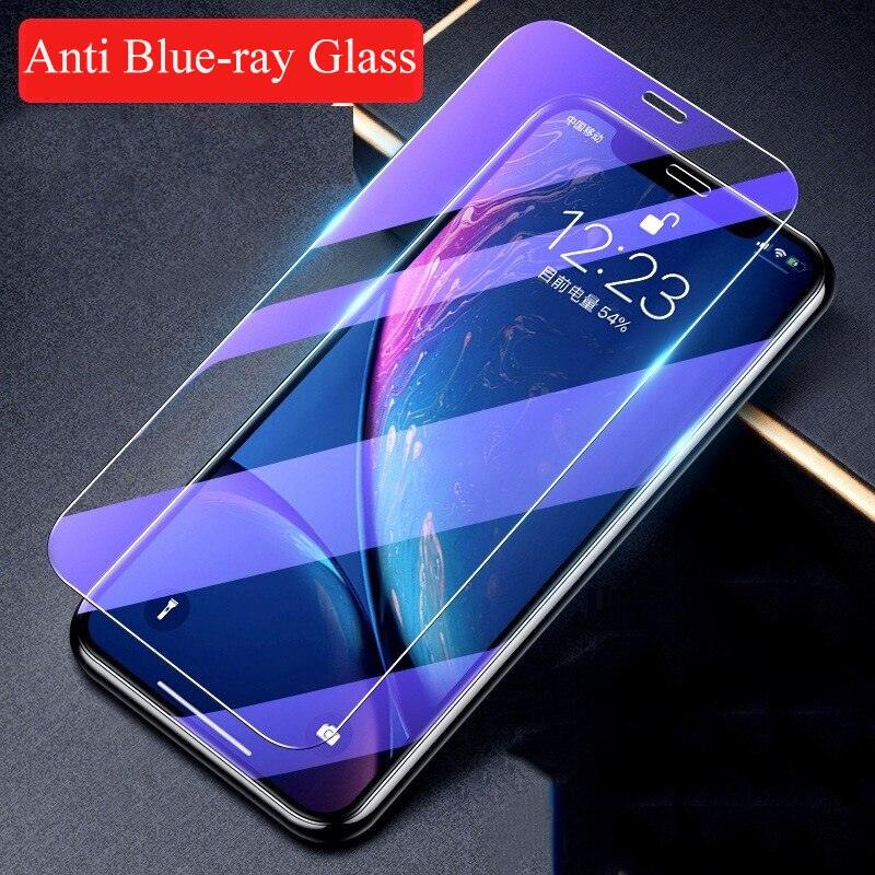 3D Genuine Tempered Glass Full Screen Protector Guard Cover Compatible with iPhone SE 2020 Glass For iPhone 12 11 13 14 Pro Max Plus Mini X XR XS Max Anti Blue Tempered Glass Screen Protector