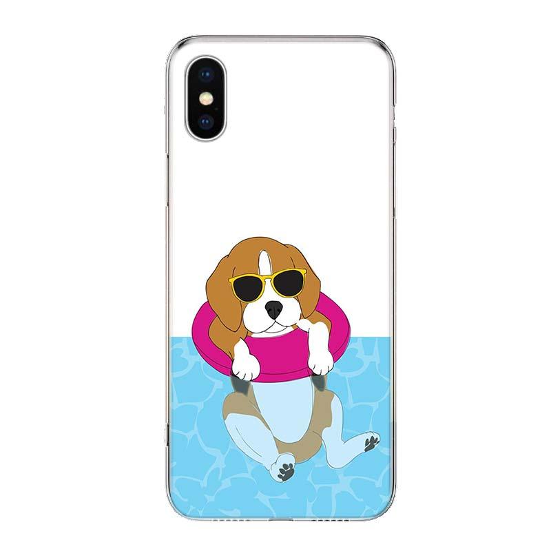 Beagle Dog Phone Case For Iphone 11 13 14 Pro Max 12 Mini Phone Case X Xs Xr 6 6s 8 7 Plus Se 5 5s Cover Snuggle Beagle Puppy Dog Hard Case