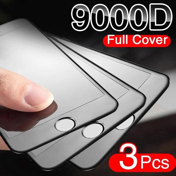 9000D Full Curved Soft Edge Protection Glass For iPhone SE 2020 6 6S Plus Tempered Screen Protector iPhone 7 8 PLUS Glass Film Scratchproof Anti Fingerprints Tempered Glass Screen protector for iPhone