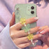 Butterfly Chain Flower Bracelet Chain Phone Case For iPhone 13 12 11 Pro XS Max X XR 7 8 Plus Cute Transparent Back Cover Phone Case For iphone 14Pro 12Mini 13 Pro 6 7 8 plus X XR XS Max SE Soft Fashion Bracelet Clear Protective Cover