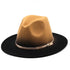 Winter Autumn Polyester Men And Women Big Fedora Hat Jazz Top Hat Autumn and Winter Solid Color Comfortable Hat Wedding Hat Fedoras Jazz Hat Outdoor 2 Mixed Colors Hats