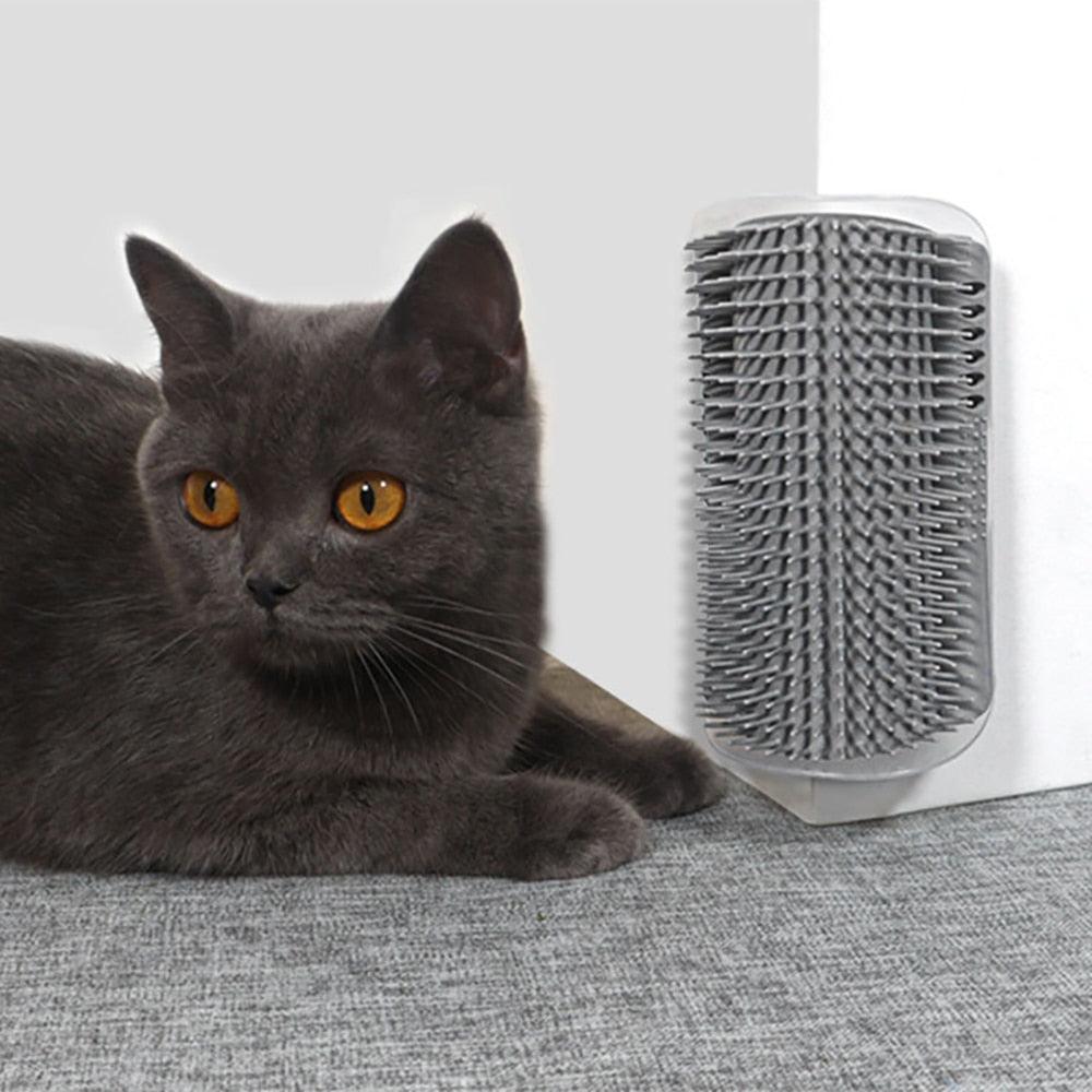 Massager for Cats Pet Products Pets Goods Brush Remove Hair Comb Grooming Table Dogs Care Accessories Things Strip  Soft Cat Massage Brushes Wall Mounted Scraper for Kitten