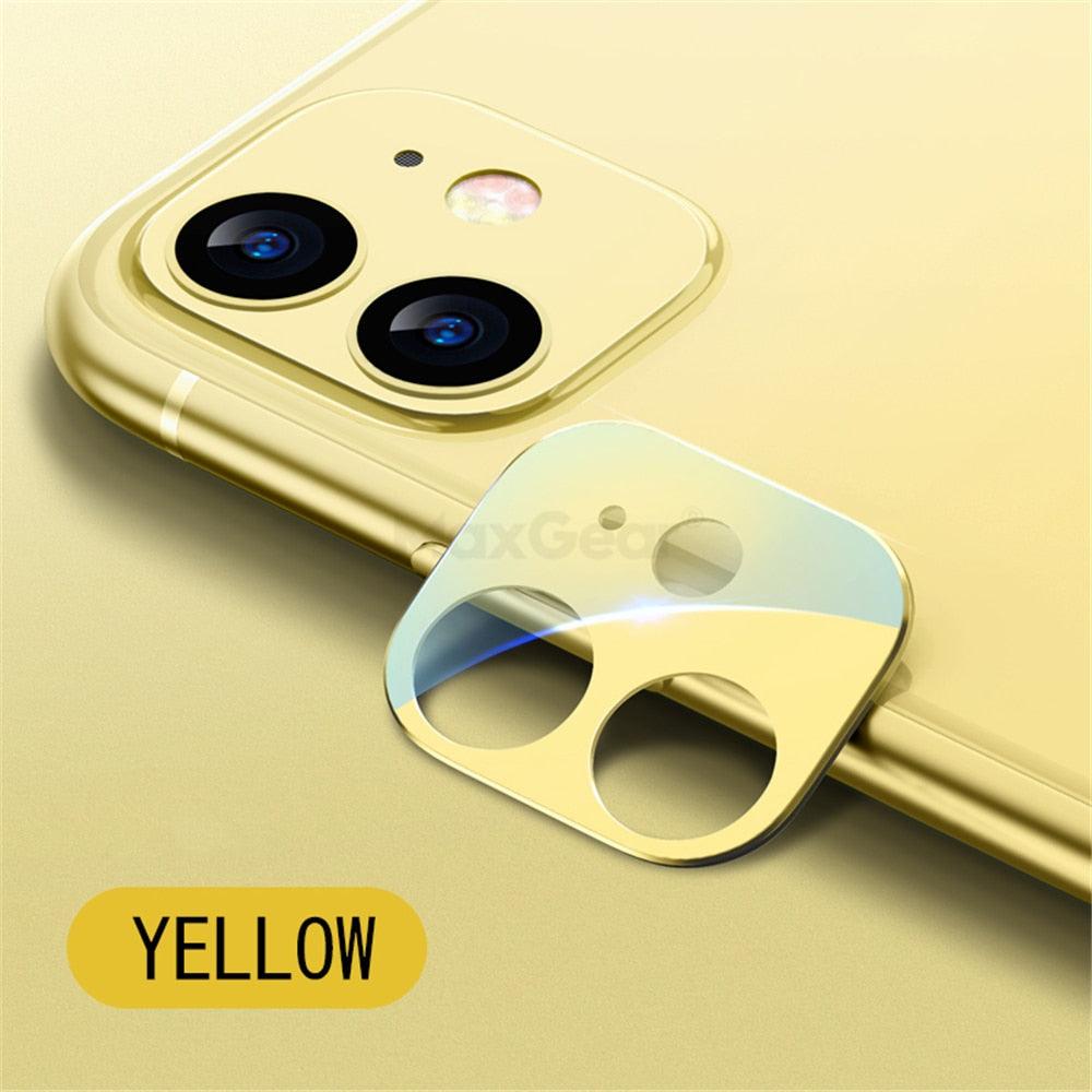 Camera Lens Tempered Glass For iPhone 12 11 Pro Max 12 Mini Full Cover Camera Ring Protector Sticker On iPhone12 Anti Scratch Camera Lens Protector 9H HD Camera Tempered Glass