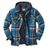 Men's Autumn Winter Jacket Plaid Hooded Long Sleeve Basic Casual Shirt Jackets  Men's Long Sleeve Soft Warm Jacket With Hood Hooded Shirt Jacket Soft Long Sleeve Outdoor Clothes For Men