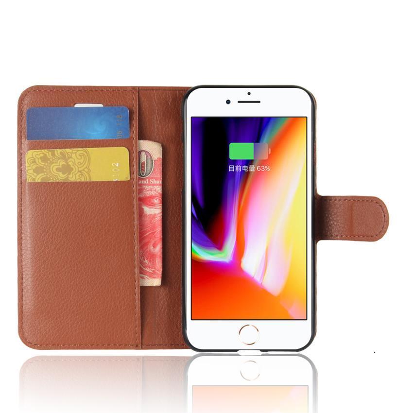 Phone Case For IPHONE 7 8 Plus Wallet Case Flip Leather Back Cover For IPHONE7 IPHONE8 IPHONE 7plus 8plus Simple Case Foldable Case Leather Case Flip Phone Cover Case