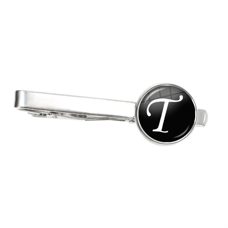 Men's Fashion 26 Alphabet Letters Tie Clips Personality Name Letters Jewelry Letter Tie Clip Men's Fashion Tie Pin Buckle Clip Tie Decoration Suit Accessories  Men Necktie Clip Pin Suit Accessories Gift