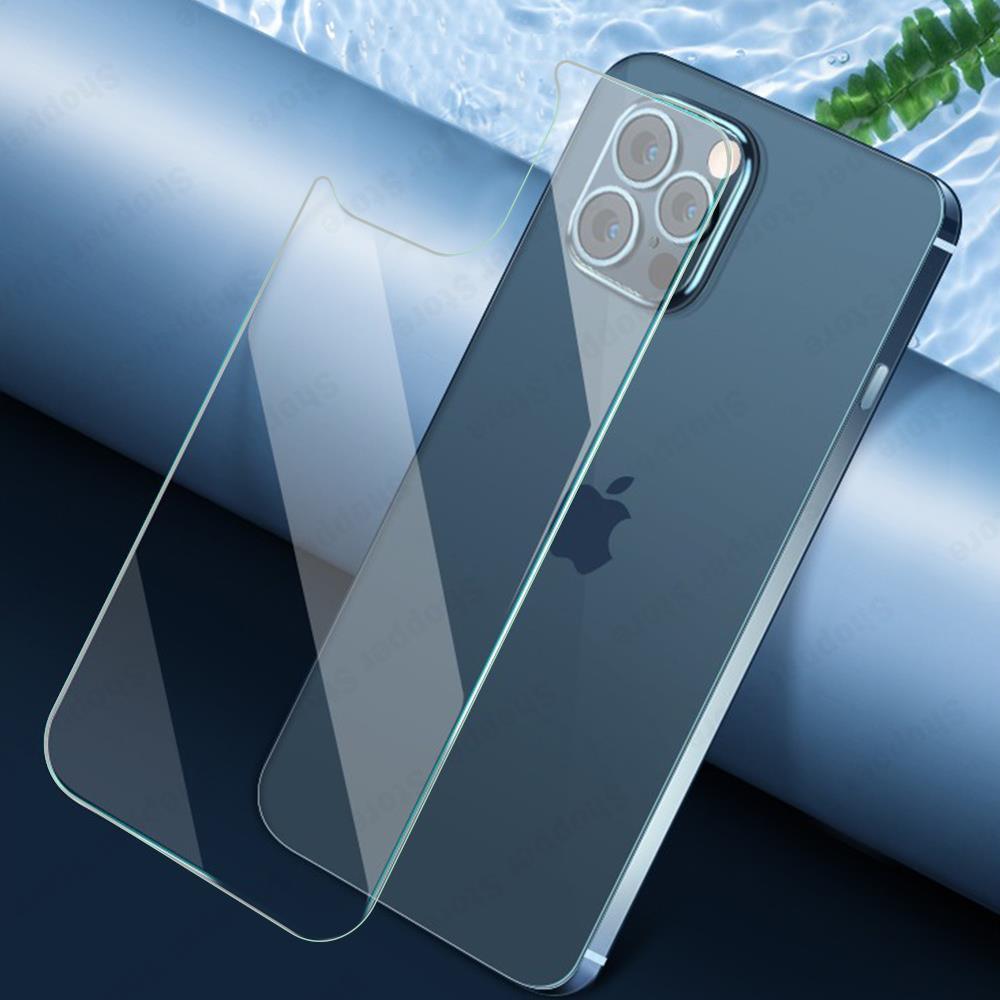 3Pcs Tempered Back Glass For iPhone 13 Pro Max Mini Protective Screen Protector Glass Film For iPhone 13 12 11 14 Pro XS Max XR Temper Film Premium HD Clarity Anti-Fingerprint/Scratch Back Protector